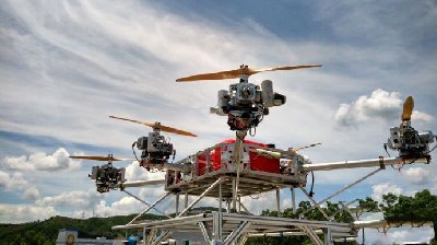 常鋒70KG級油動直驅(qū)多旋翼首飛成功